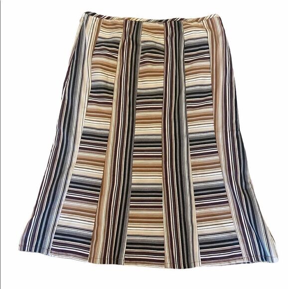 MEXX Striped Multi Colour High Waist Trumpet Skirt - Picture 3 of 9